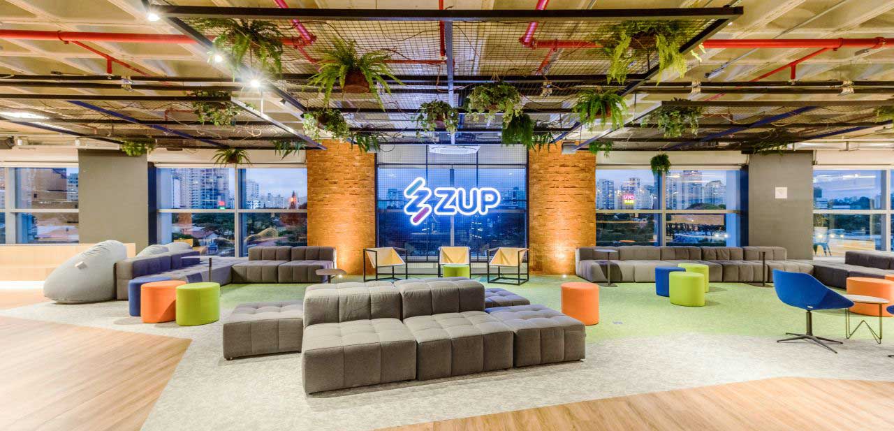 Foto de escritório da empresa de tecnologia Zup
